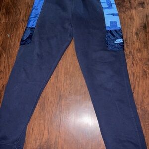Nike Kids Navy and Blue Joggers